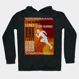 I love running, runner Hoodie